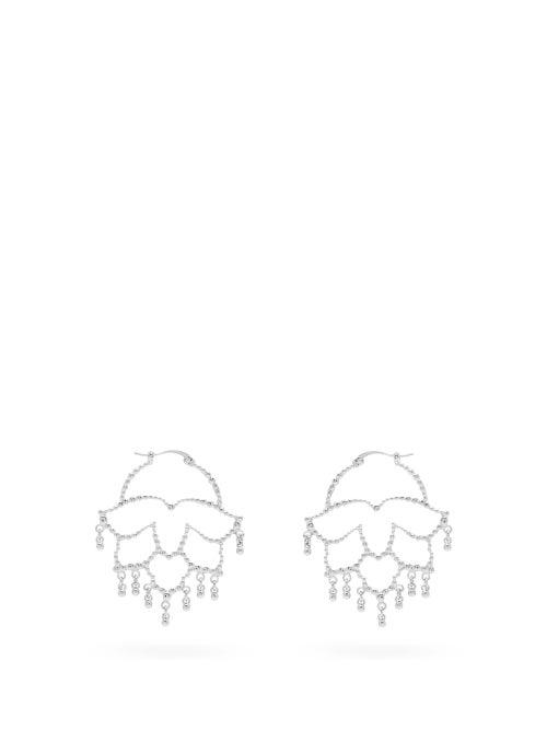 Matchesfashion.com Etro - Lotus Drop Earrings - Womens - Silver