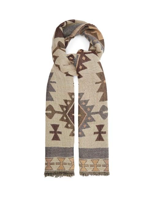 Matchesfashion.com Weekend Max Mara - Lucilla Scarf - Womens - Beige Multi