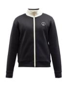 Mens Rtw Dunhill - Logo-embroidered Jersey Track Jacket - Mens - Black