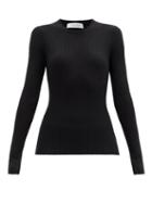 Matchesfashion.com Gabriela Hearst - Browning Ribbed Cashmere-blend Sweater - Womens - Black