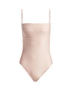Matchesfashion.com Haight - Marcella Scoop Back Swimsuit - Womens - Light Pink