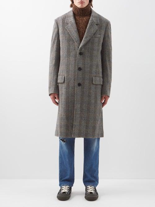 Isabel Marant - Fohel Checked Cotton-blend Overcoat - Mens - Beige