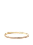 Matchesfashion.com Shay - Diamond & 18kt Gold Stretch Bracelet - Womens - Yellow Gold