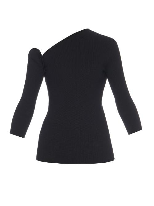 Rosie Assoulin Cold Shoulder Asymmetric Top