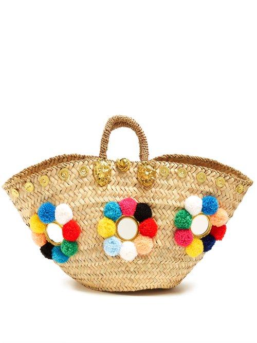 Matchesfashion.com Muzungu Sisters - Sicilian Pompom Straw Tote - Womens - Multi