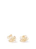 Completedworks - Twisted 14kt Gold-plated Sterling-silver Earrings - Womens - Gold