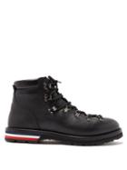 Matchesfashion.com Moncler - Peak Lace Up Leather Boots - Mens - Black