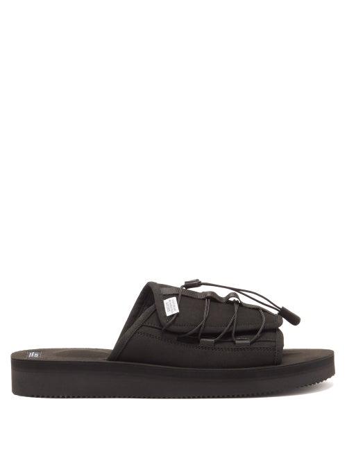 Matchesfashion.com Suicoke - Olas-ecs Faux-suede Sandals - Mens - Black