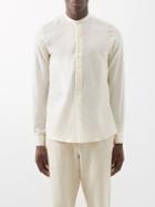 Ralph Lauren Purple Label - Parker Collarless Cotton-blend Shirt - Mens - White