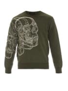 Alexander Mcqueen Skull-embroidered Cotton Sweater