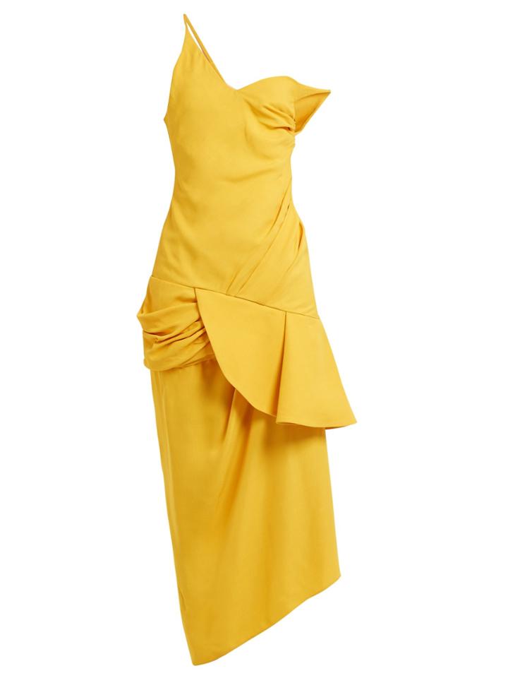 Jacquemus Asymmetric-neck Draped Dress
