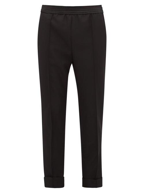 Matchesfashion.com Haider Ackermann - Turned Up Wool Straight Leg Trousers - Womens - Black