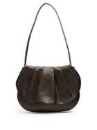The Row Fan 12 Pleated Leather Shoulder Bag