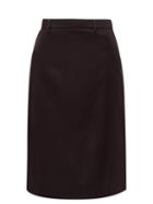 Matchesfashion.com Prada - Nylon Midi Skirt - Womens - Black