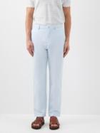Orlebar Brown - Alexander Linen-blend Chinos - Mens - Light Blue
