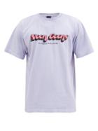 Matchesfashion.com Noon Goons - Motion Picture-print Cotton T-shirt - Mens - Light Purple