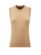 Matchesfashion.com Dolce & Gabbana - Cashmere Sleeveless Sweater - Womens - Beige