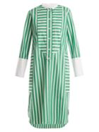 Maison Rabih Kayrouz Striped Cotton-poplin Shirtdress