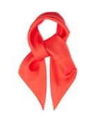 Matchesfashion.com Lescarf - Logo-print Silk-twill Scarf - Womens - Red