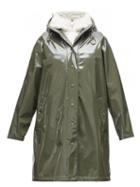 Matchesfashion.com Moncler - Pott Pvc Hooded Raincoat - Womens - Khaki