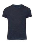 120 Lino Fade Crew-neck Linen T-shirt