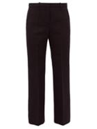 Matchesfashion.com Givenchy - Tailored Wool Blend Twill Trousers - Womens - Black