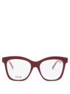 Matchesfashion.com Dior - 30montaignemini Butterfly Acetate Glasses - Womens - Red