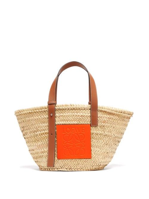 Matchesfashion.com Loewe Paula's Ibiza - Raffia Basket Bag - Womens - Beige Multi