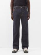 Icecream - Printed Straight-leg Jeans - Mens - Navy