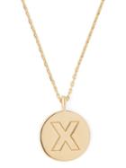 Matchesfashion.com Theodora Warre - X Charm Gold Plated Necklace - Womens - Gold