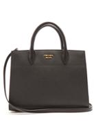 Prada Bibliotheque Contrast Leather Bag
