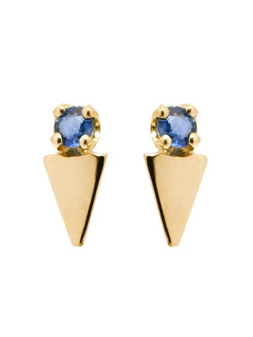 Loren Stewart Sapphire & Yellow-gold Earrings