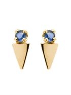 Loren Stewart Sapphire & Yellow-gold Earrings