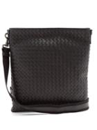 Matchesfashion.com Bottega Veneta - Intrecciato Leather Cross Body Bag - Mens - Black