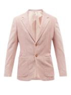 Gabriela Hearst - Paz Linen-blend Corduroy Blazer - Mens - Light Pink