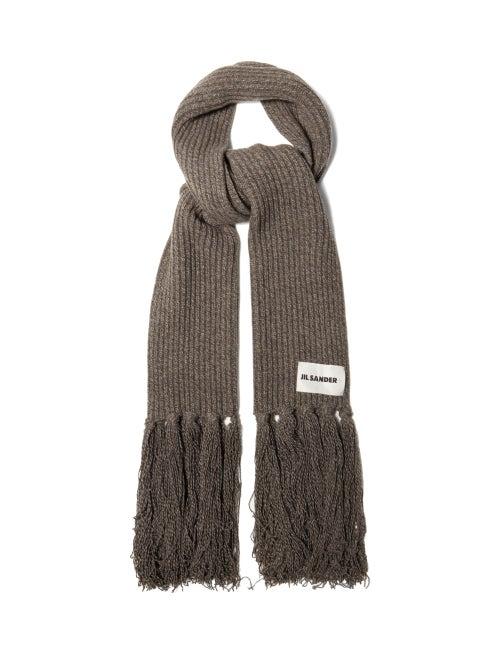 Matchesfashion.com Jil Sander - Oversized Cashmere Blend Scarf - Womens - Grey