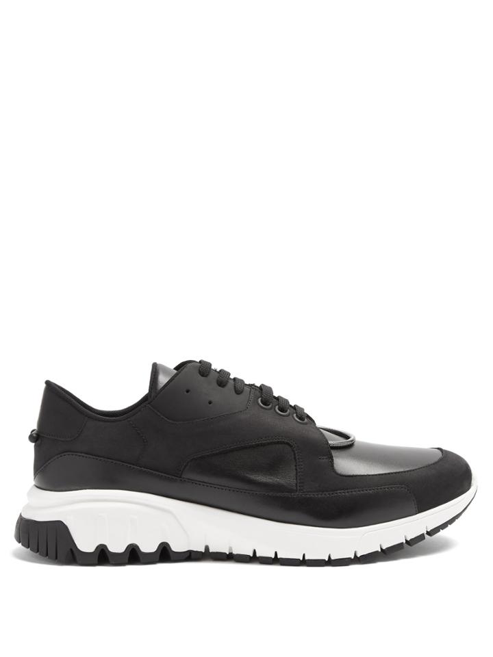 Neil Barrett Raised-sole Low-top Leather Trainers