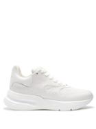 Matchesfashion.com Alexander Mcqueen - Runner Raised Sole Low Top Leather Trainers - Mens - White