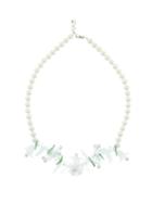 Matchesfashion.com Shrimps - Sophia Faux-pearl And Floral-bead Necklace - Womens - Cream Multi