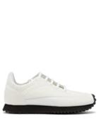 Matchesfashion.com Comme Des Garons Comme Des Garons - X Spalwart Tempo Leather And Velvet Trainers - Womens - White