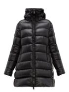 Matchesfashion.com Moncler - Suyen A Line Quilted Down Coat - Womens - Black