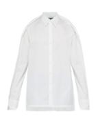 Matchesfashion.com Y/project - Trimmed Cotton Poplin Shirt - Mens - White