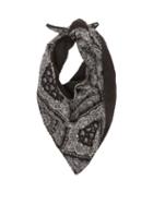 Matchesfashion.com Satisfy - Paisley Print Cotton & Performance Fleece Bandana - Mens - Black