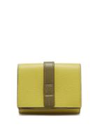 Loewe - Anagram-embossed Grained-leather Wallet - Womens - Green Multi