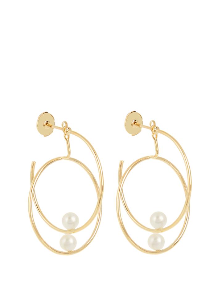 Anissa Kermiche Pearl & Yellow-gold Earring