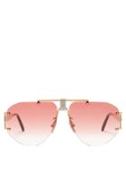 Céline Eyewear Fragola Aviator Gold-tone Metal Sunglasses