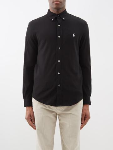 Polo Ralph Lauren - Slim-fit Cotton-piqu Oxford Shirt - Mens - Black