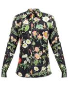 Matchesfashion.com Alister Mackie - Floral-print Silk-twill Shirt - Womens - Black Multi