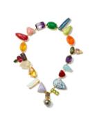 Matchesfashion.com Daniela Villegas - Wonderland Multi-stone, Pearl & 18kt Gold Choker - Womens - Multi