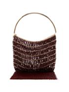 Matchesfashion.com Rosantica By Michela Panero - Georgina Beaded Fringe Trimmed Bag - Womens - Red Multi